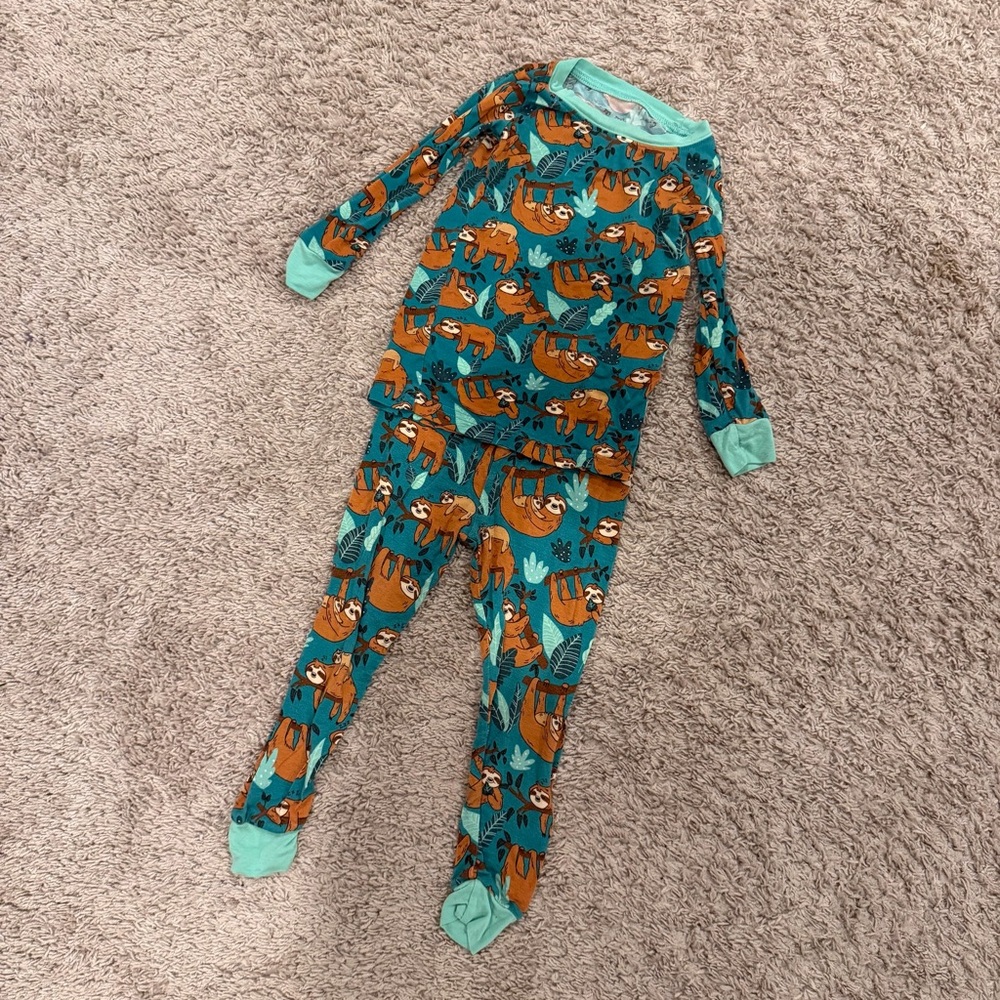 Little Sleepies Sloth Print PJ Set - 18-24M